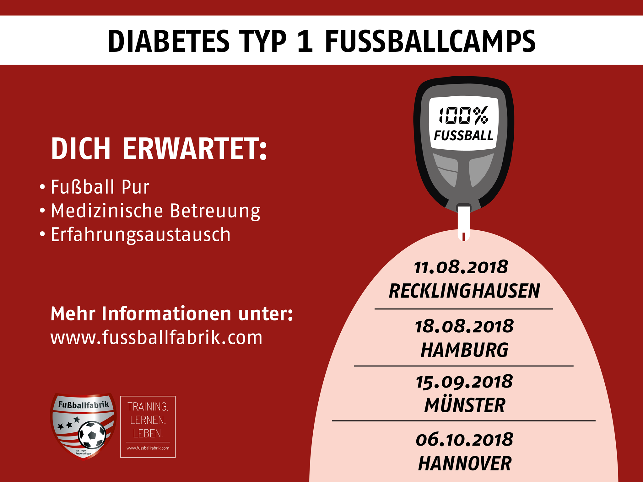 Diabetes Typ 1 Fußballcamp