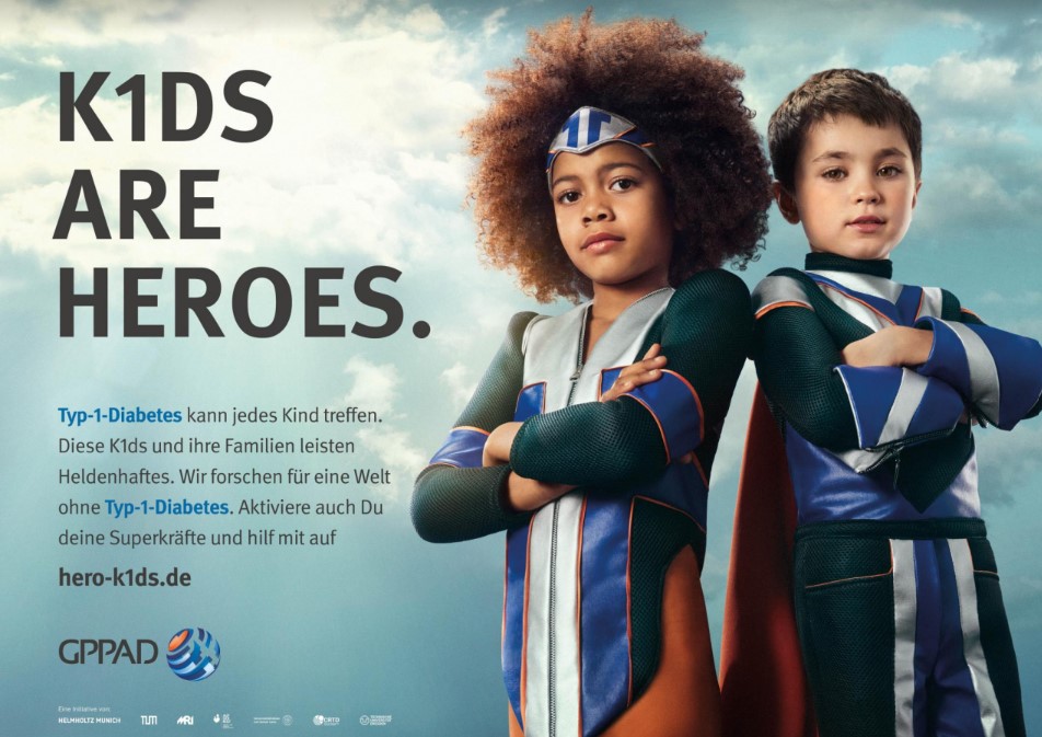 K1DS ARE HEROS - Typ-1-Diabetes kann jedes Kind treffen.   Diese K1ds und ihre Familien leisten Heldenhaftes. Wir forschen für eine Welt ohne Typ-1-Diabetes.